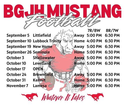 BGJH FB Schedule 